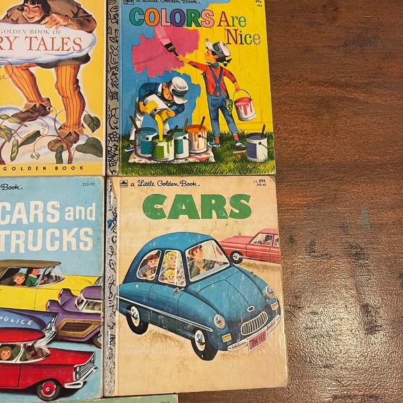 A Little Golden Book Collectible Kids 08 Books Mix Cars Fire Engine Trucks - Picture 3 of 6